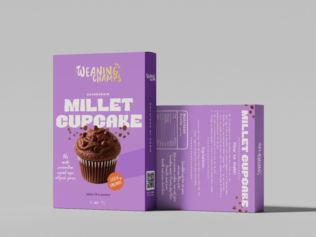 Supergrain Millet Cupcake Mix - 3X More Calcium Than Milk
