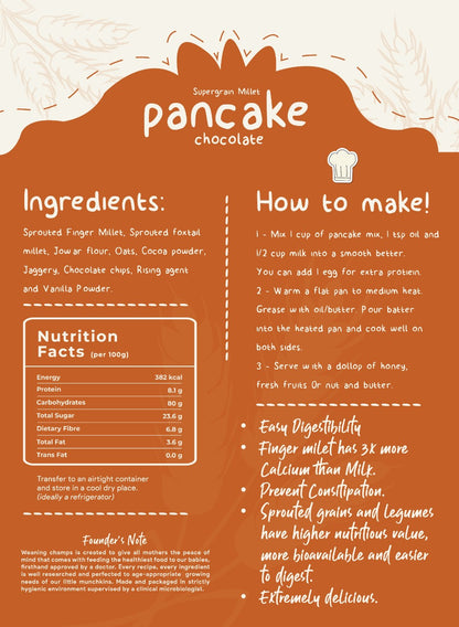 Supergrain Millet Pancake (Chocolate Flavor)