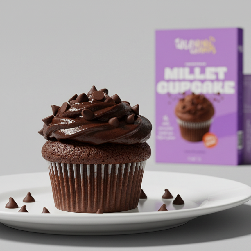 Supergrain Millet Cupcake Mix - 3X More Calcium Than Milk