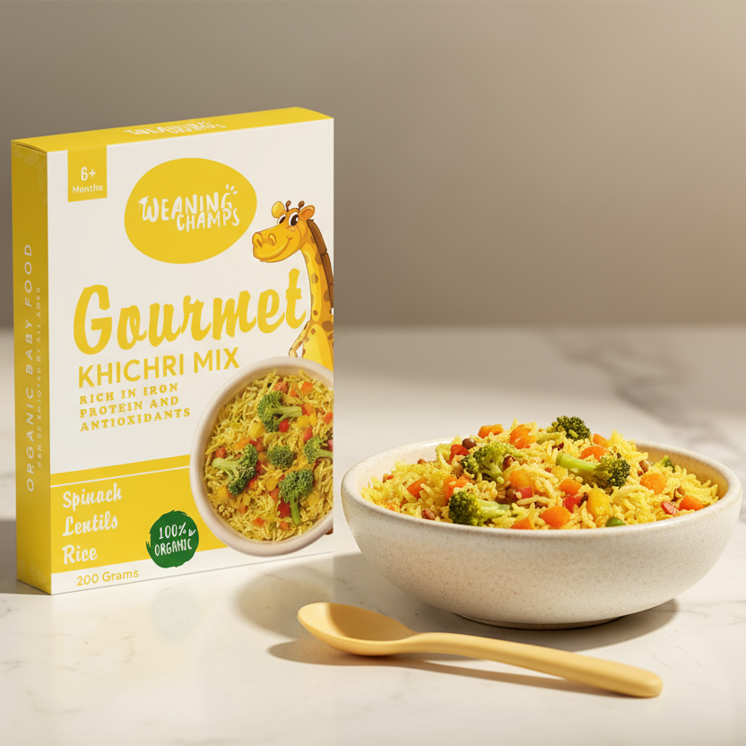 Gourmet Khichri Mix - Organic Baby Meal (6+ Months) | Rich in Iron, Protein & Antioxidants