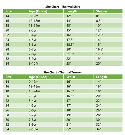Thermal Interlock Inner Wear Set - Winter Warm Clothing