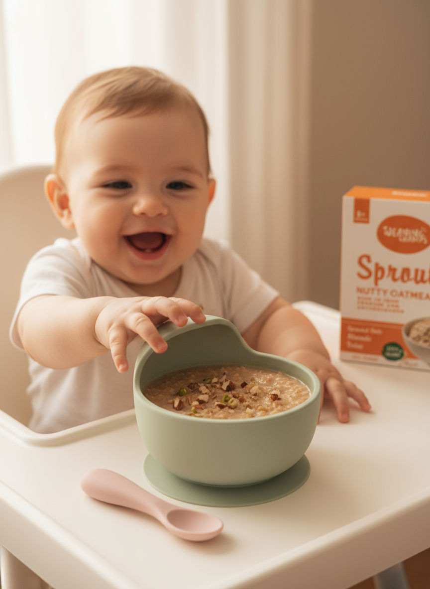 Sprouty Nutty Oatmeal Lifestyle Shot